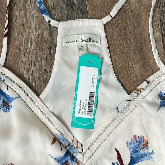 🌎 $35 🌎 NWT Nine Britton Darra Floral Cami - Picture 5 of 9